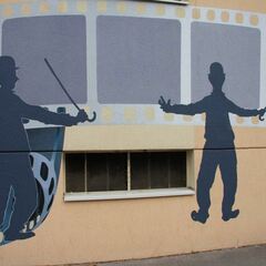 Fresque Charlie Chaplin