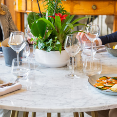 Table dressée au restaurant