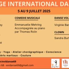 Affiche paysage stage de danse