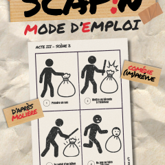 Affiche Scapin : mode d'emploi