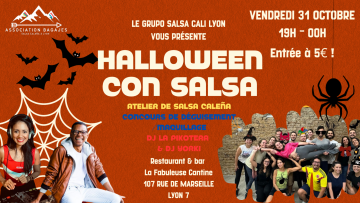 Halloween Con Salsa - Salsa calena & Dj Set_Lyon 7ème