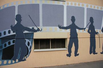 Fresque Charlie Chaplin