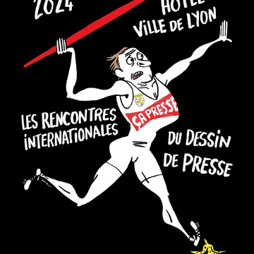 Affiche 2024 des rencontres internationales du dessin de presse