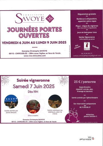 Portes Ouvertes au Domaine Savoye_Chiroubles