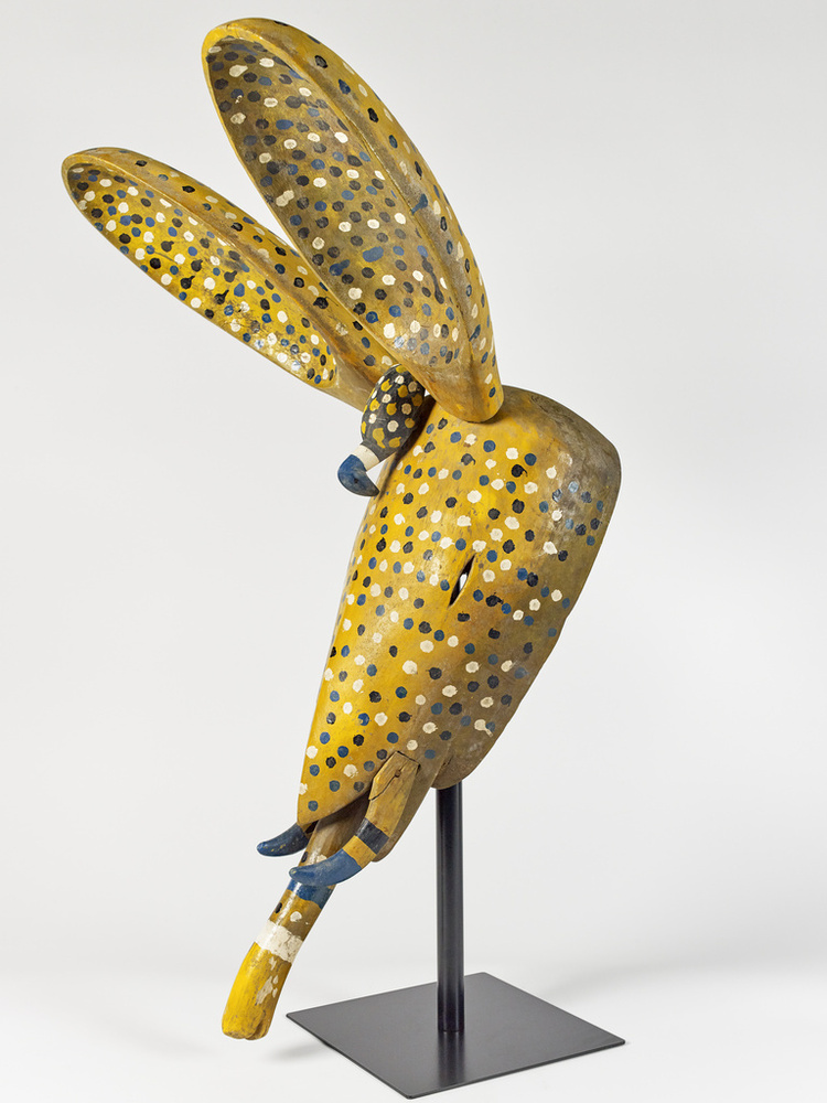 Copyright Sàmakun, tête d’éléphantMali, région de San - Bois peint - Don Sonia et Albert Loeb© musée des Confluences – Sandrine Expilly